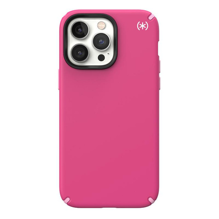 Speck Presidio2 Pro MagSafe - Antibacterial iPhone 14 Pro Max Case (Digitalpink / Blossompink / White)