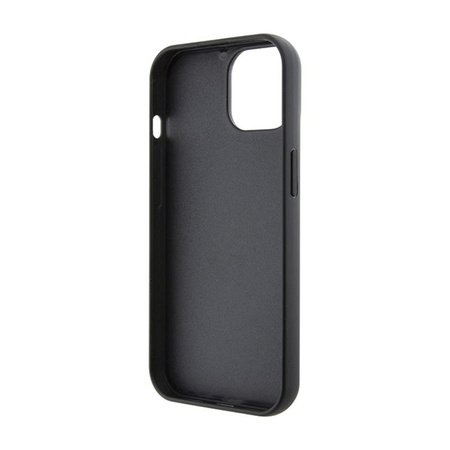 Karl Lagerfeld Fixed Glitter Iconic Logo Metal Pin - iPhone 15 / 14 / 13 Case (černý)
