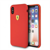 Coque rigide en silicone Ferrari - Coque iPhone Xs / X (rouge)