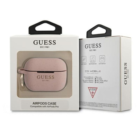 Guess Silicone Glitter Case Est - Airpods Pro Case (pink)