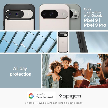 Spigen Ultra Hybrid - Étui pour Google Pixel 9 / 9 Pro (Noir mat)