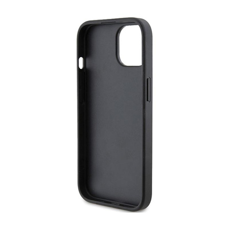 Karl Lagerfeld Gestepptes K-Muster - iPhone 15 Plus Tasche (schwarz)