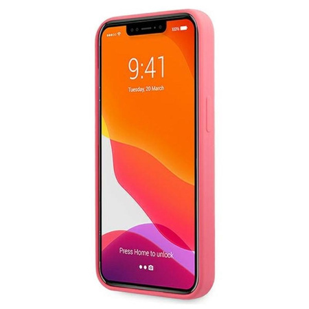 Karl Lagerfeld szilikon Karl & Choupette - iPhone 13 tok (fukszia)