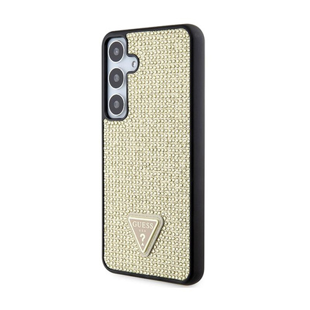 Guess Rhinestone Triangle - Samsung Galaxy S24 Case (Gold)