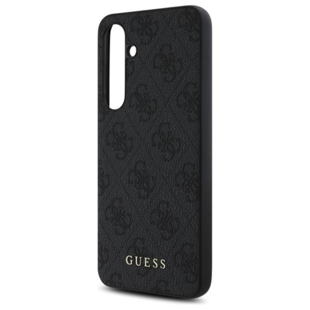 Guess 4G Metal Gold Logo - pouzdro pro Samsung Galaxy S24 FE (šedé)