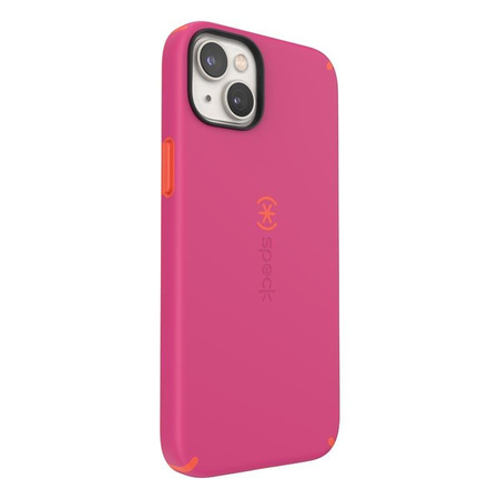 Speck CandyShell Pro - Etui iPhone 14 Plus z powłoką MICROBAN (Digital Pink / Energy Red)