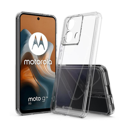 Crong Crystal Shield Cover - Motorola Moto G34 tok (átlátszó)