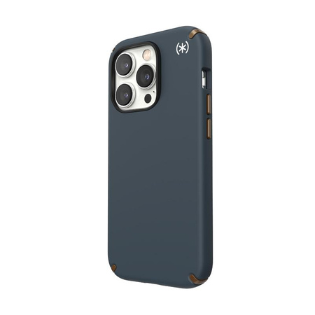 Speck Presidio2 Pro - Coque antibactérienne pour iPhone 14 Pro (Charcoal / Cool Bronze / Slate)