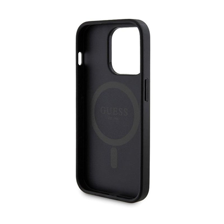 Guess Bundle Pack MagSafe 4G Metal Gold Logo - Case Set + Power Bank 5000mAh MagSafe iPhone 13 Pro Max (black)