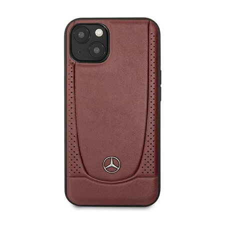 Mercedes Leather Urban Line - Étui pour iPhone 14 Plus (rouge)