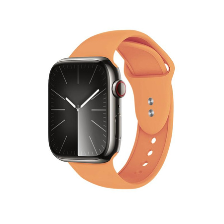 Crong Liquid - Řemínek pro Apple Watch 44/45/46/49 mm (oranžový)