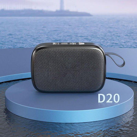 WEKOME D20 - Bluetooth V5.0 Portable Wireless Speaker (Black)