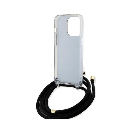 Guess Crossbody Cord 4G Print - iPhone 15 Pro Max Case (black)