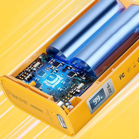 WEKOME WP-381 Tint Series - Power banka 10000 mAh Super rychlé nabíjení USB-C PD 20W + USB-A QC3.0 22,5W (žlutá)