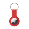 Crong Silicone Case with Key Ring - Etui de protection pour Apple AirTag (rouge)
