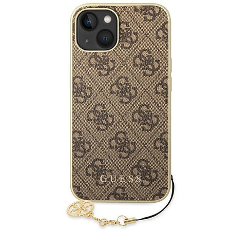 Guess 4G Charms Collection - iPhone 14 Plus tok (barna)