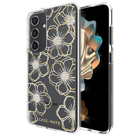 Case-Mate Floral Gems - Case for Samsung Galaxy S24 (Gold)