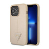 Guess Saffiano Triangle Logo Case - iPhone 14 Pro Max Case (beige)