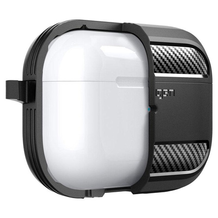 Spigen Rugged Armor - Gehäuse für Apple Airpods Pro 1 / 2 (Schwarz)