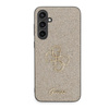 Guess Glitter Script Big 4G - Samsung Galaxy S23 FE Hülle (Gold)