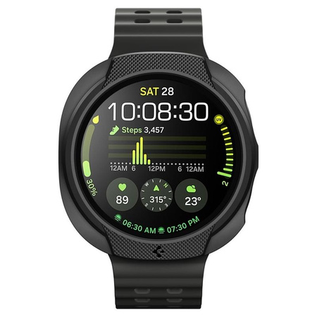 OBUDOWA SPIGEN DO SAMSUNG GALAXY WATCH 8 40 mm, Czarne Etui, Nakładka