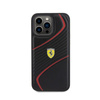 Ferrari Twist fém logó - iPhone 15 Pro Max tok (fekete)