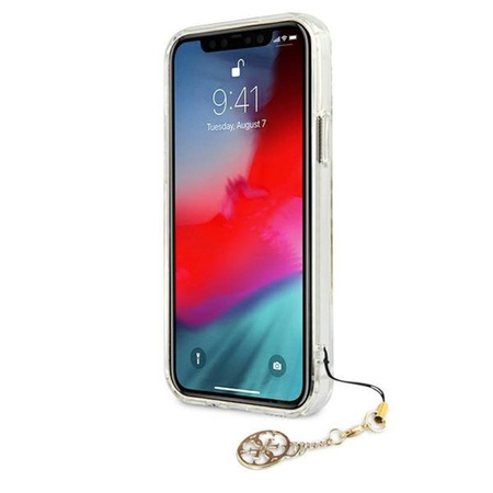 Guess 4G Big Logo Charm - pouzdro pro iPhone 11 (zlaté přívěsky)