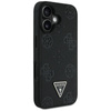 Guess Grained Hot Stamp Peony Triangle Logo MagSafe - pouzdro pro iPhone 16 (černé)