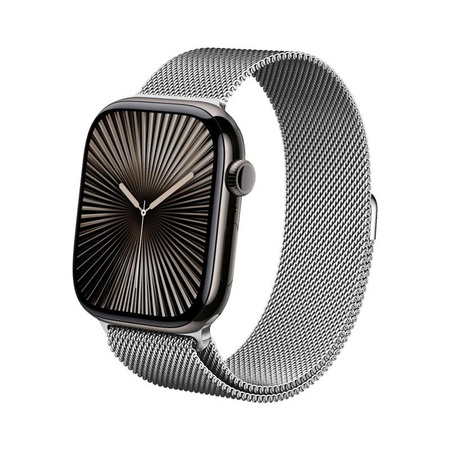 Crong Milano Steel - Edelstahlarmband für Apple Watch 44/45/46/49 mm (silber)
