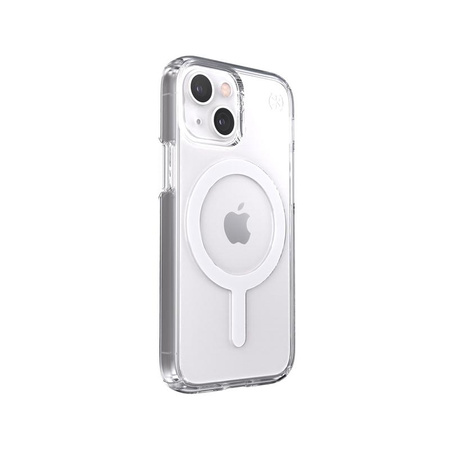 Speck Presidio Perfect-Clear + MagSafe - Étui pour iPhone 13 Mini avec revêtement MICROBAN (transparent)