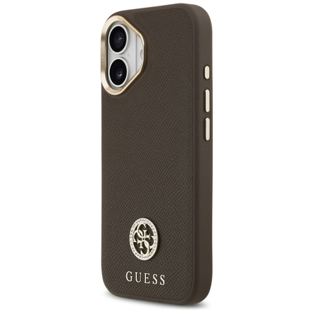 ETUI DO IPHONE 17 do MAGSAFE GUESS ORYGINALNE BRĄZOWE ELEGANCKIE MODNE