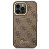 Guess 4G fém fényképezőgép tok - iPhone 14 Pro tok (barna)