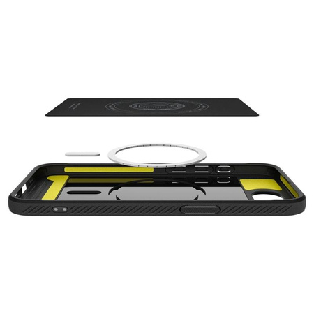 Spigen Rugged Armor MagSafe - Gehäuse für iPhone 16e (Schwarz matt)