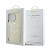 Guess Saffiano Peony Classic Logo MagSafe - iPhone 16 Pro tok (arany)