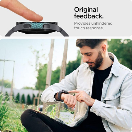 Spigen GLAS.TR EZ FIT 2-Pack - Verre trempé pour Samsung Galaxy Watch 6 40 mm (2 pcs)