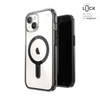 Speck Presidio Perfect-Clear ClickLock & Magsafe - iPhone 15 Case (Clear / Frosted Black / Slate Grey)