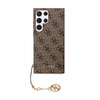 Collection Guess 4G Charms - Étui Samsung Galaxy S24 Ultra (marron)