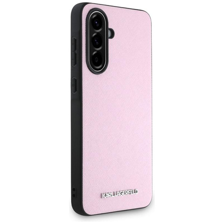 Karl Lagerfeld Saffiano Metal Logo - pouzdro pro Samsung Galaxy A56 5G (růžové)