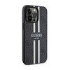 Guess 4G Étui MagSafe à rayures imprimées - iPhone 13 Pro (Noir)