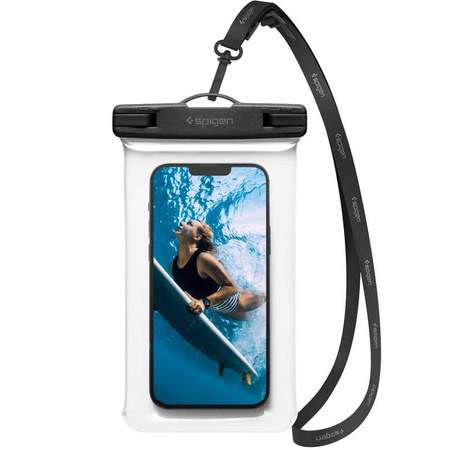 Spigen A601 Universal Waterproof Case - Étui pour smartphones jusqu'à 6,9" (transparent)