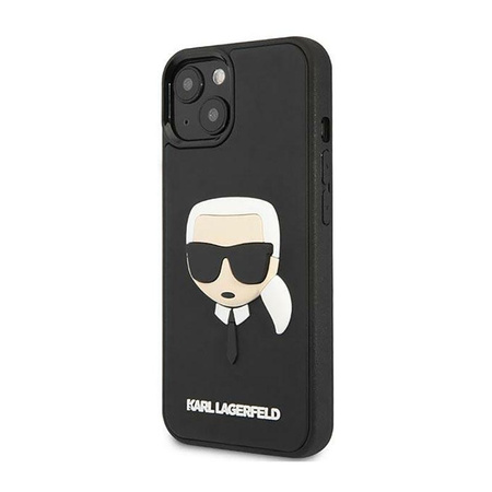 Karl Lagerfeld 3D Rubber Karl's Head - pouzdro pro iPhone 14 Plus (černé)