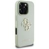 Guess Genarbtes Großes 4G Logo Kleines Klassisches Logo - Tasche für iPhone 16 Pro (grün)
