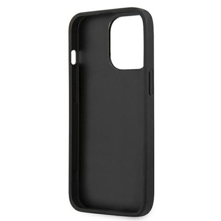 Guess Croco Stamp Lines - Etui iPhone 13 Pro Max (czarny)