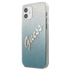 Guess Glitter Gradient Script - pouzdro pro iPhone 12 mini (modré)