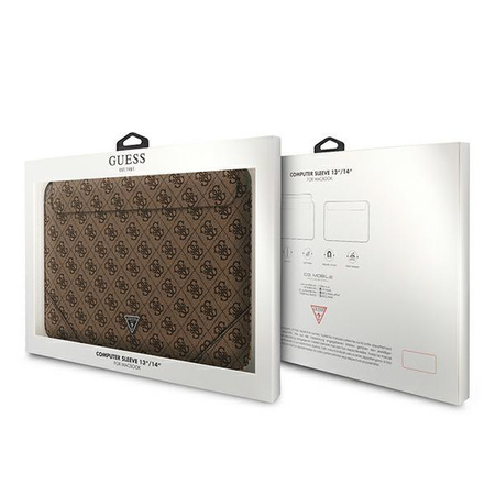 Guess 4G Uptown Triangle Logo Sleeve - 13" / 14" Notebook Case (brown)