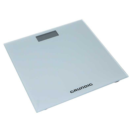 Grundig - Pèse-personne électronique, en verre, jusqu'à 180 kg (argent)