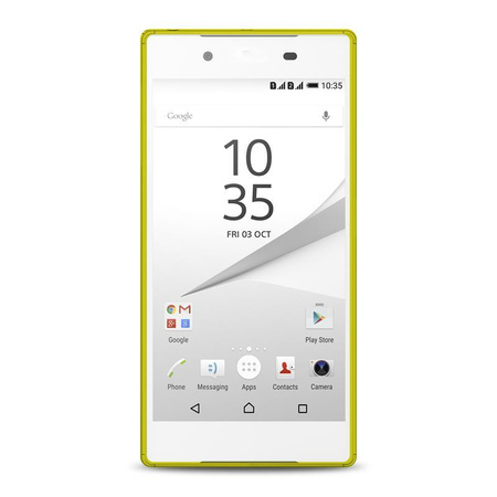 PURO Ultra Slim "0.3" Cover MFX - Case Set + Displayfolie für Sony Xperia Z5 (limettengrün)