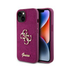 Guess Glitter Script Big 4G - pouzdro pro iPhone 15 (fialové)