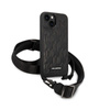 Karl Lagerfeld Monogram Plaque Logo Strap - iPhone 14 Case (black)