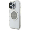 Guess IML Metal Coloured Circle Classic Logo MagSafe - pouzdro pro iPhone 16 Pro (šedé)